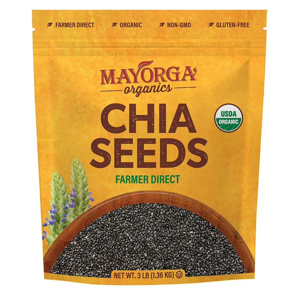 Semillas de Chia Orgánicas, Mayorga /1.36Kg