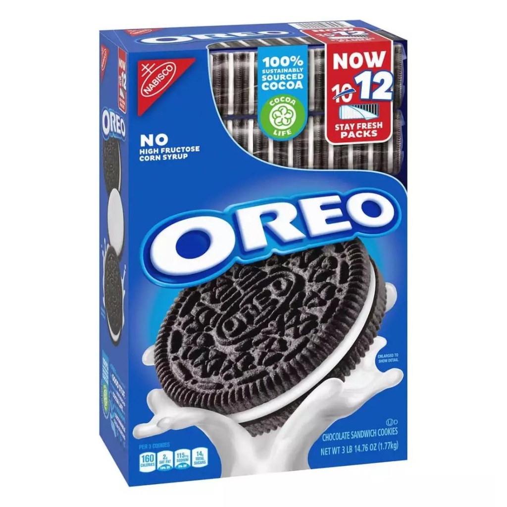 Galletas Nabisco Oreo, 12 Pack / 1.77 Kg