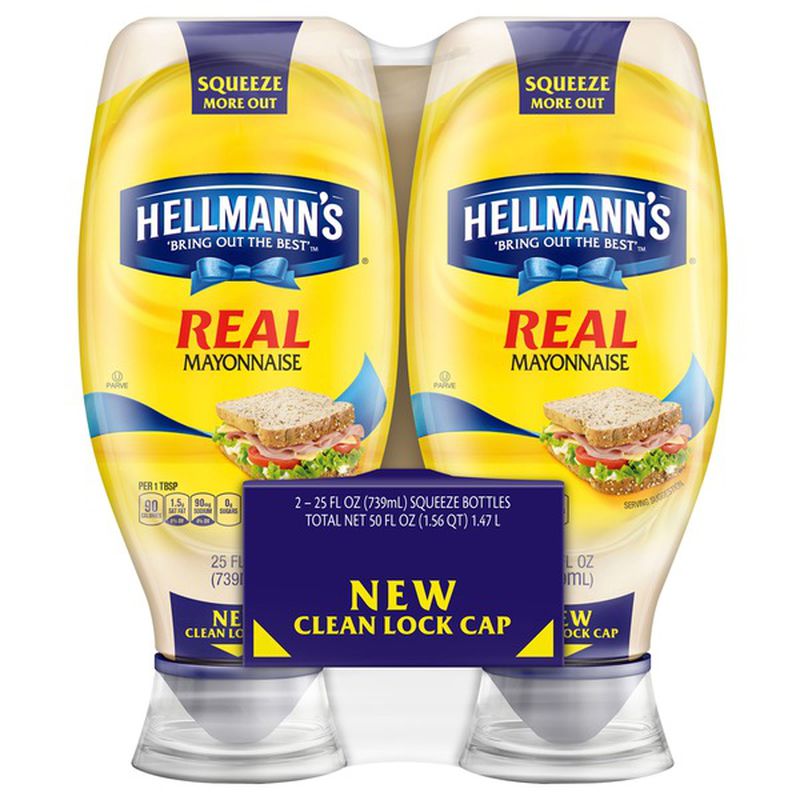 Mayonesa Hellmann's Squeeze  2 Pack / 739ml