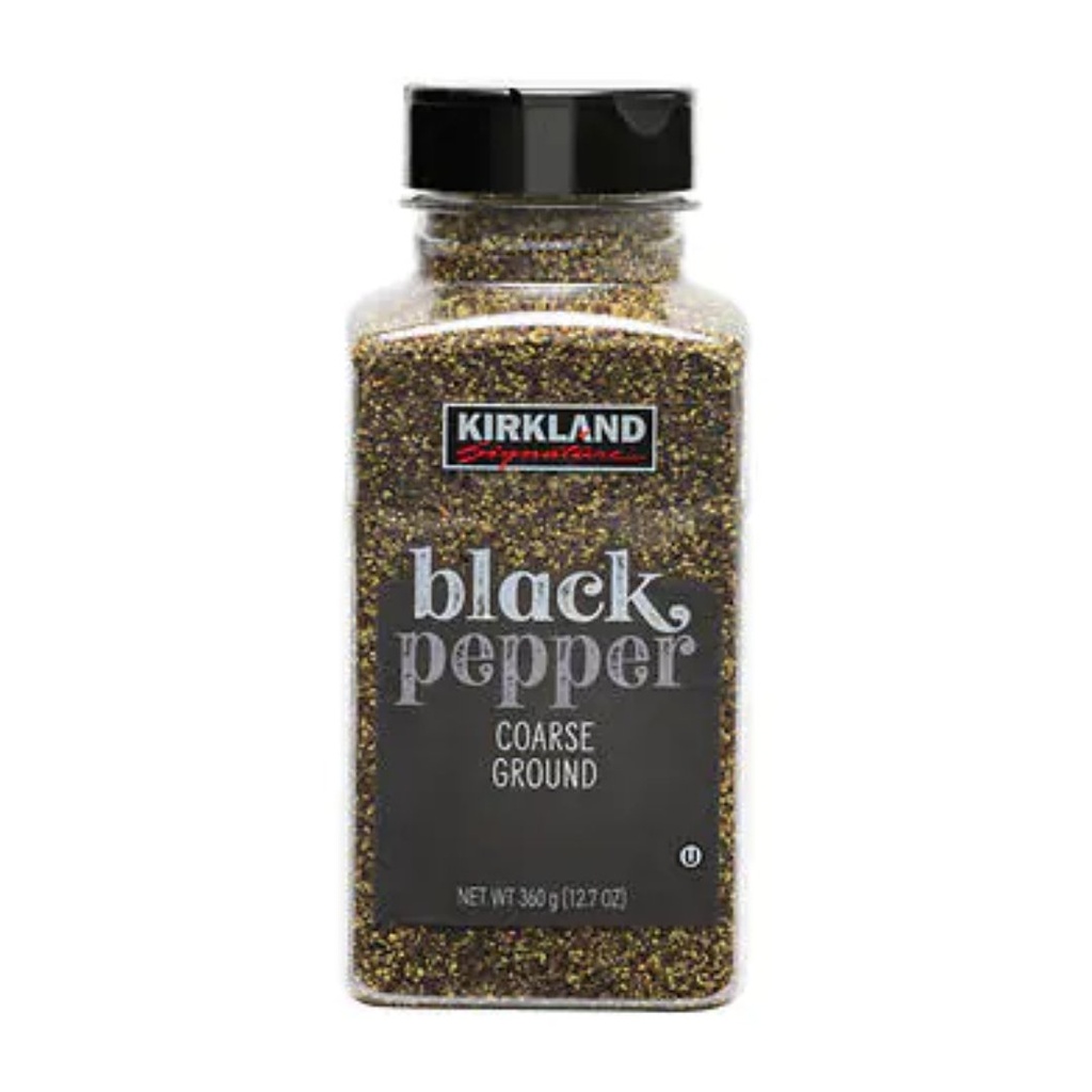 Condimento Pimienta Negra Granulado Gruesa, Kirkland / 359g