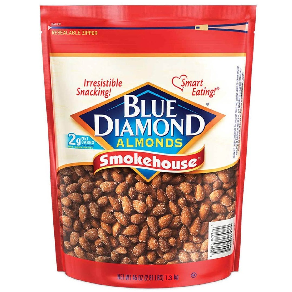 Almendras Ahumadas Enteras Blue Diamond, 1.3kg