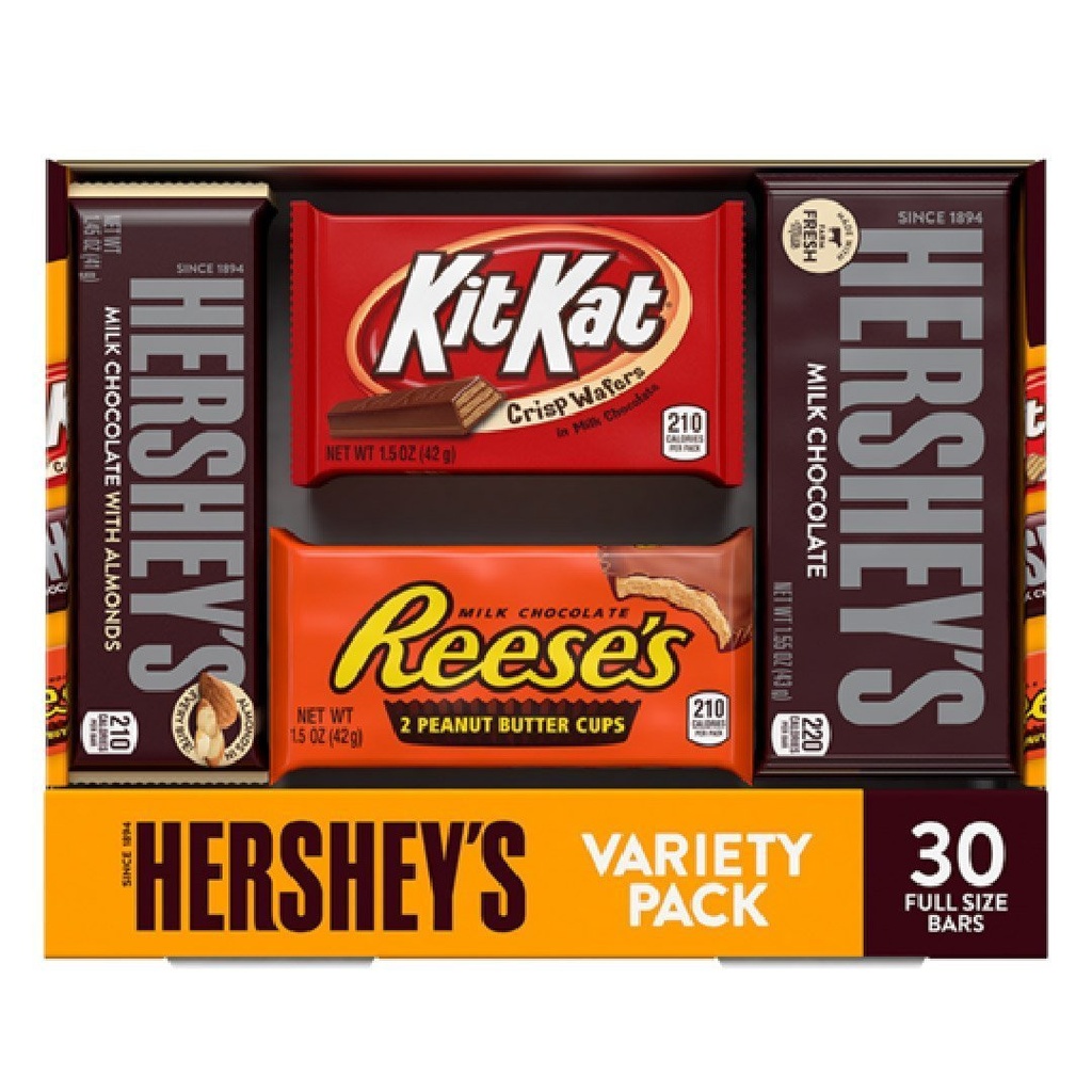 Paquete Variado Hershey's Full Size / 30 Pack