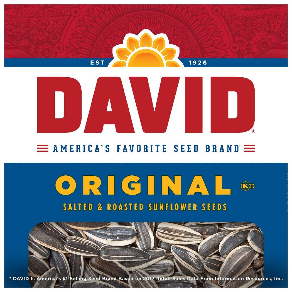 Semillas De Girasol David Original, 24 Pack / 50g