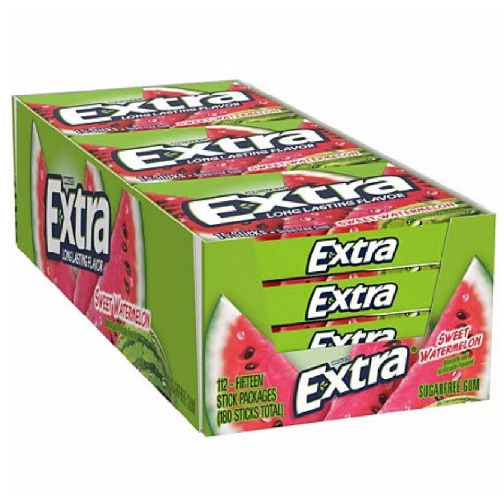 Chiclets Extra Patilla Sin Azúcar, 12 Pack / 180 Total