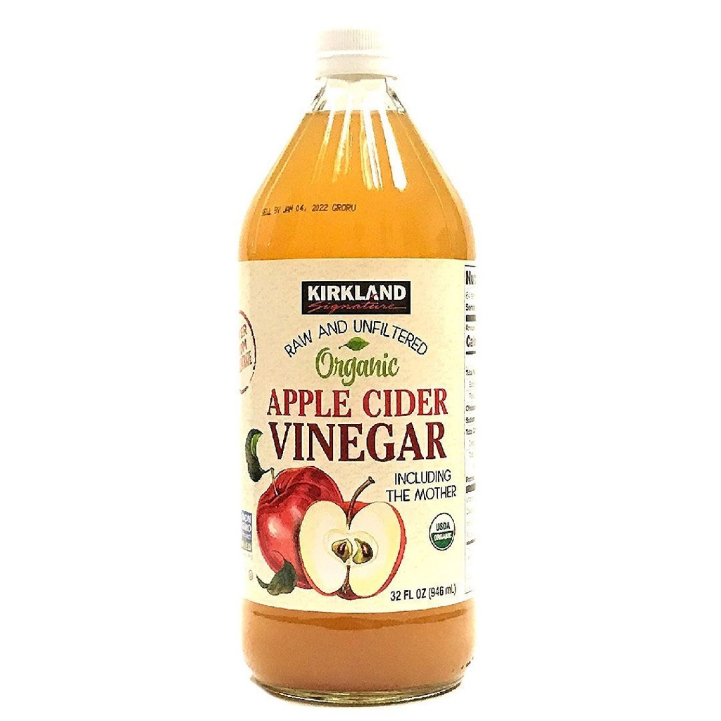 Vinagre Orgánico De Sidra De Manzana Kirkland, 946ml