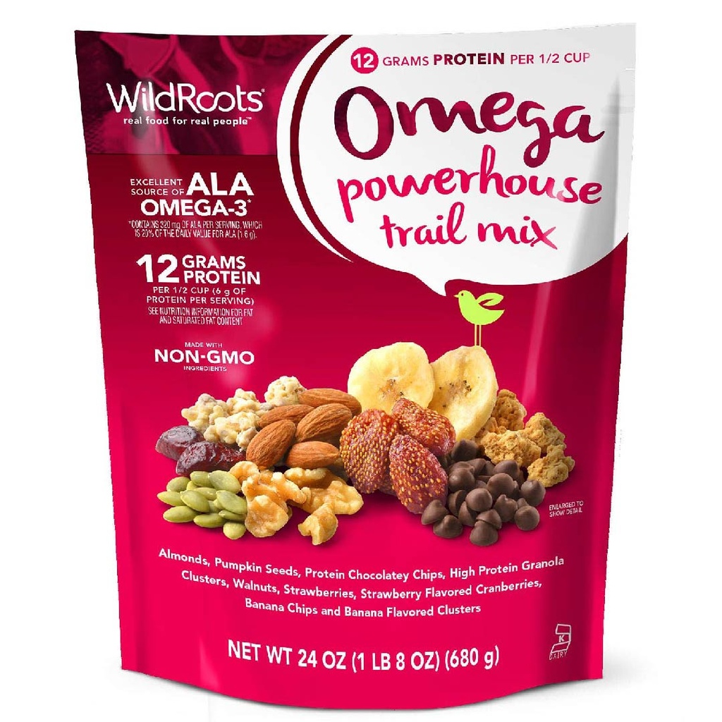 Frutos Secos Omega Powerhouse Trail Mix, Wildroots / 680g