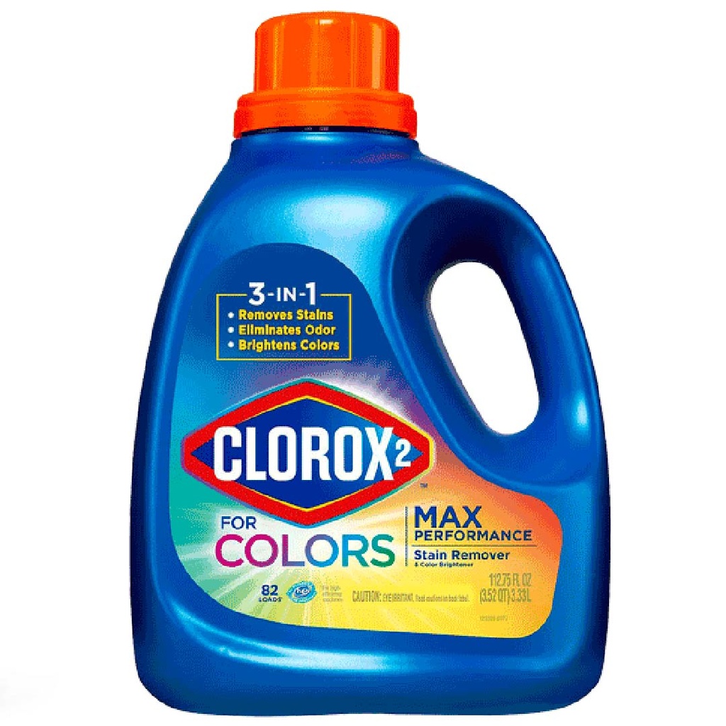 Quitamanchas y Abrillantador de Color 3 en 1, Clorox 2 / 3.33L