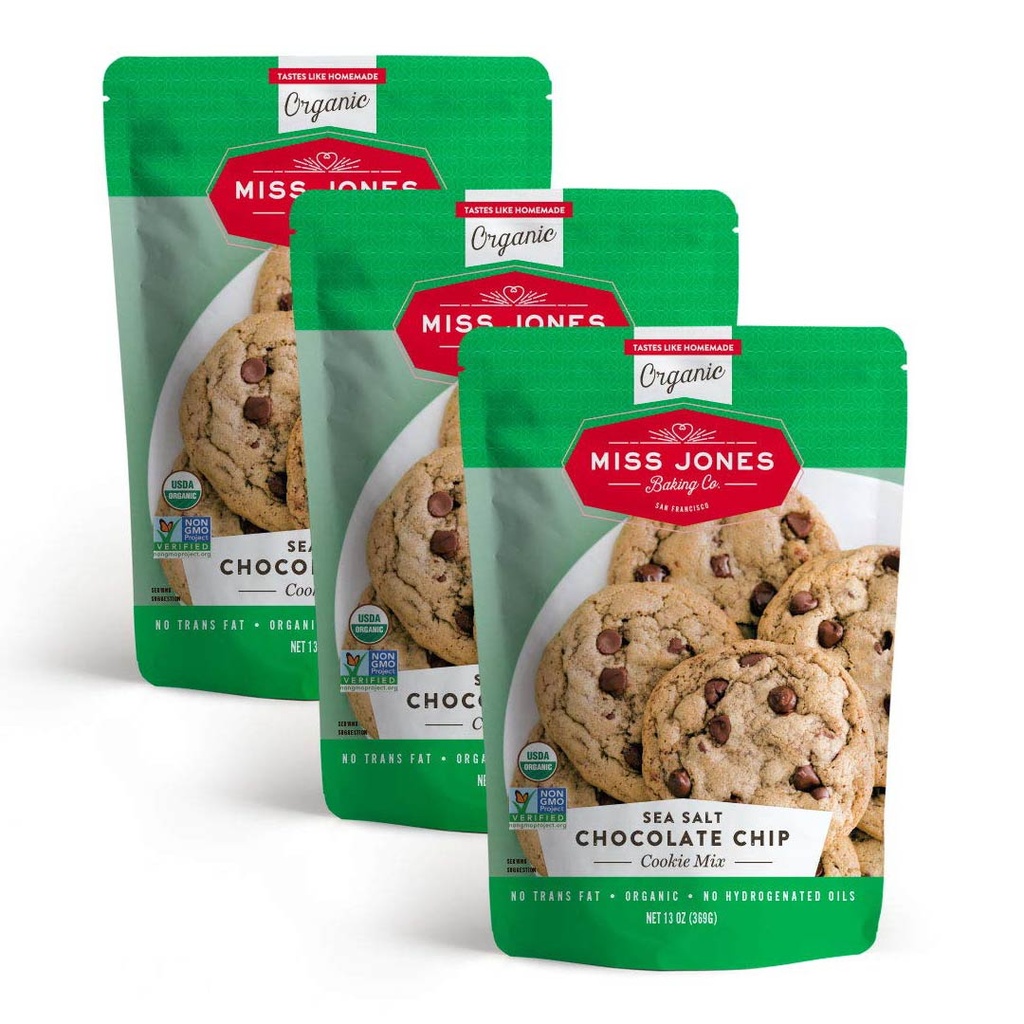 Mezcla De Galletas Orgánicas Miss Jones, 3 Pack / 369g