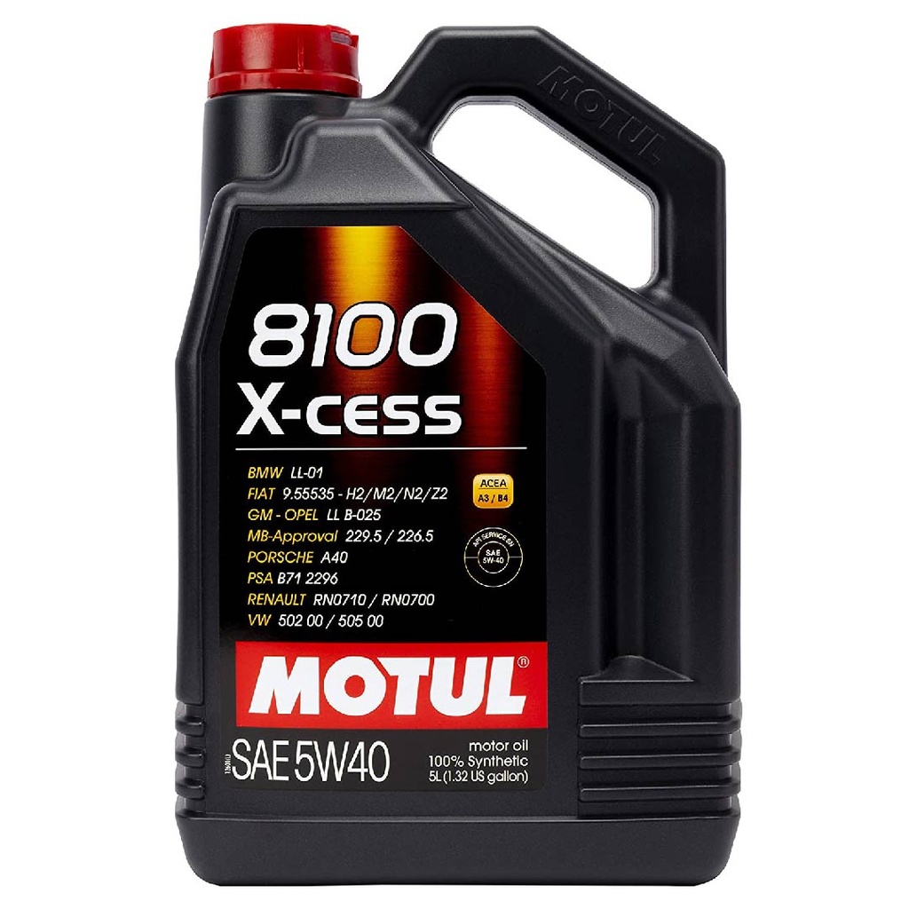 Aceite Sintético De Motor MOTUL 8100 X-Cess 5W40 / 5 L