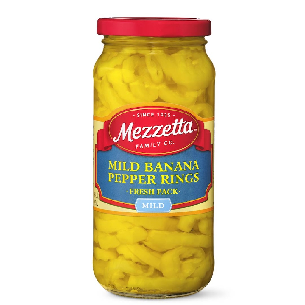Anillos De Plátano y Pimienta, Mezzetta / 473 mL