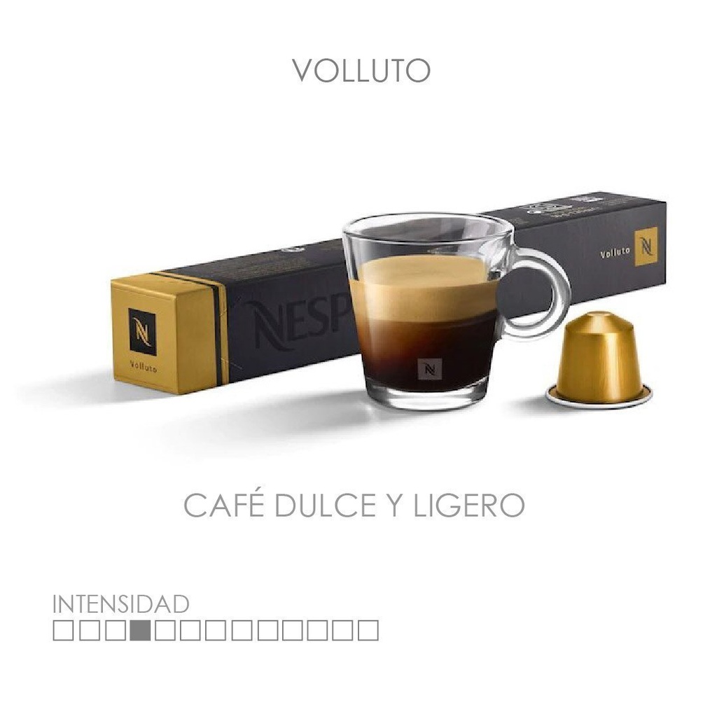 Capsulas De Nespresso Original Volluto, 10 Pack