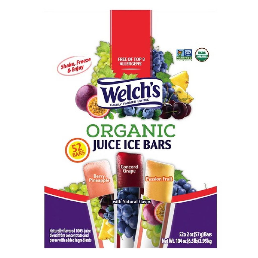 Bambinos Orgánicos Welch´s 100% Jugo Sabor Natural, 52 Pack / 57g