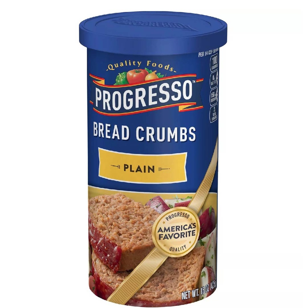 Pan Rallado Plain, Progresso / 425g