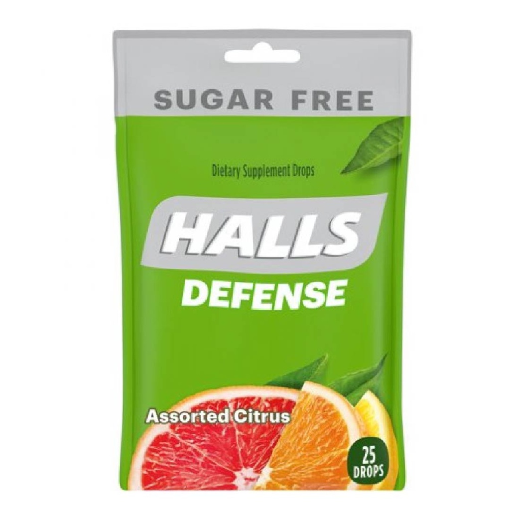 Halls Cítrico Surtido Sin Azúcar / 25 Pack