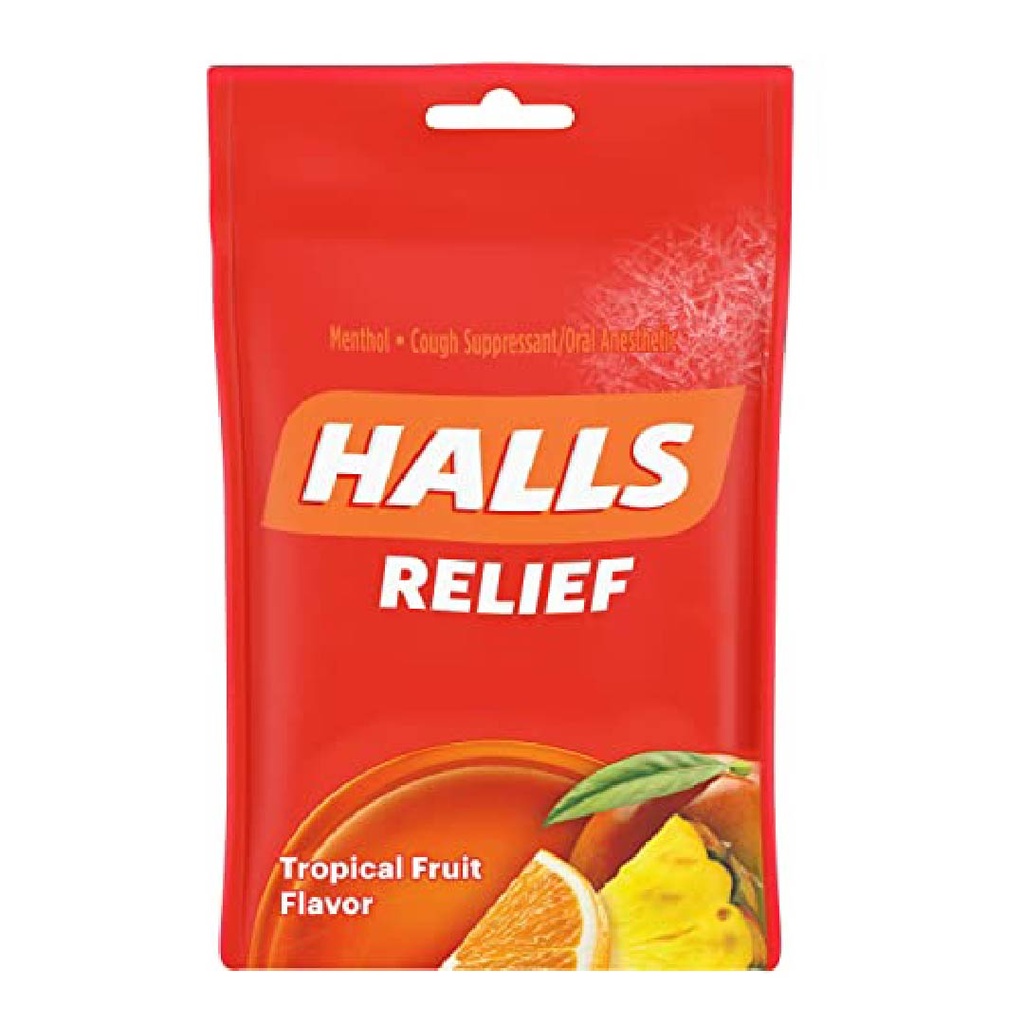 Halls Tropical Fruit / 30 Pack
