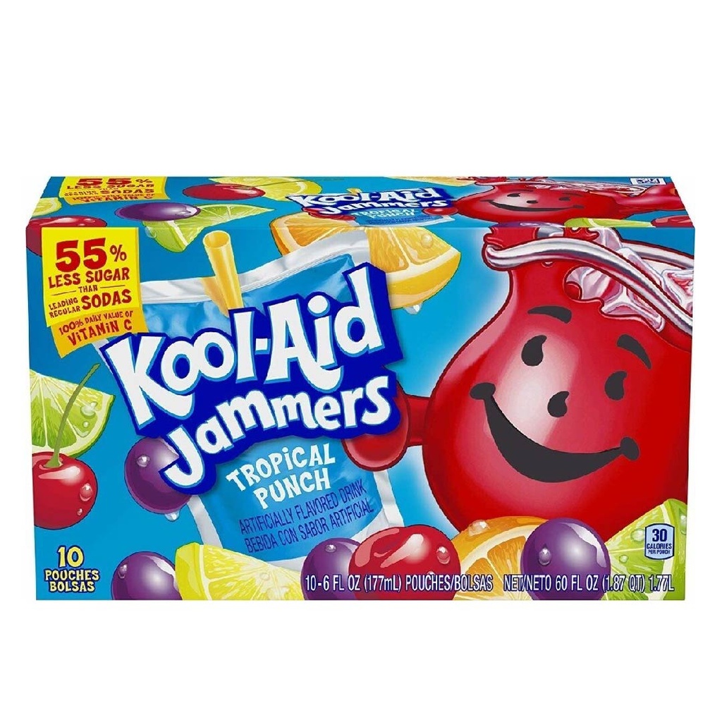 Kool-Aid Jammers Tropical, 177 mL / 10 Pack