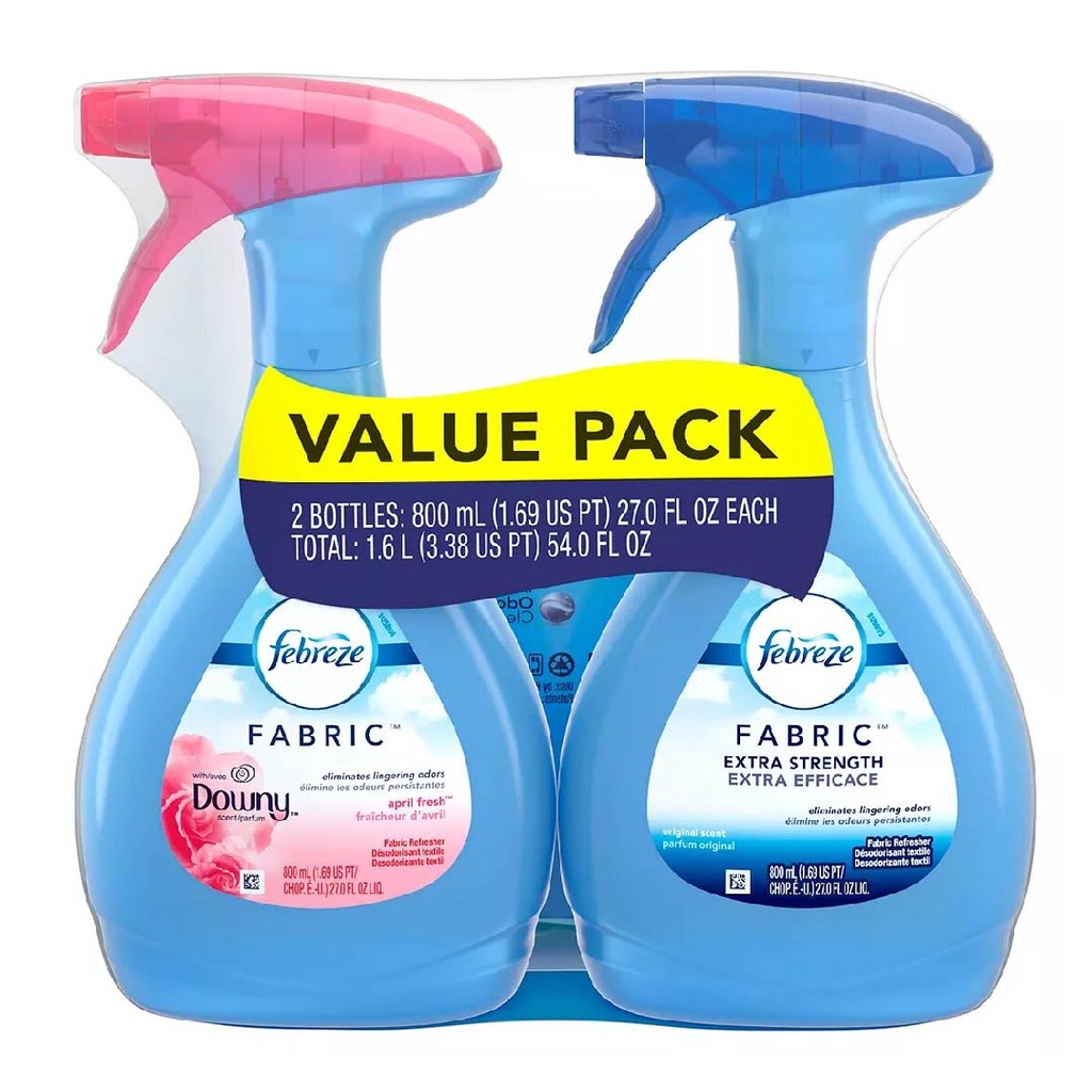 Spray Aromatizante De Telas Febreze Fabric Variado, 2 Pack / 800 mL