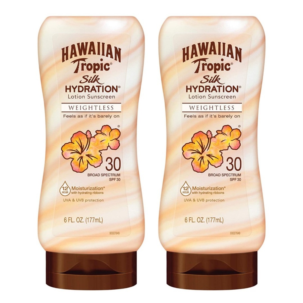 Loción Con Protector Solar SPF 30, Hawaiian Tropic / 2 Pack 236 mL