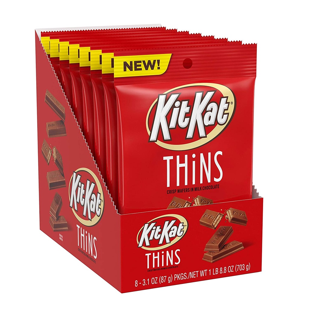 Chocolate Kit Kat Thins 8 Pack / 87g