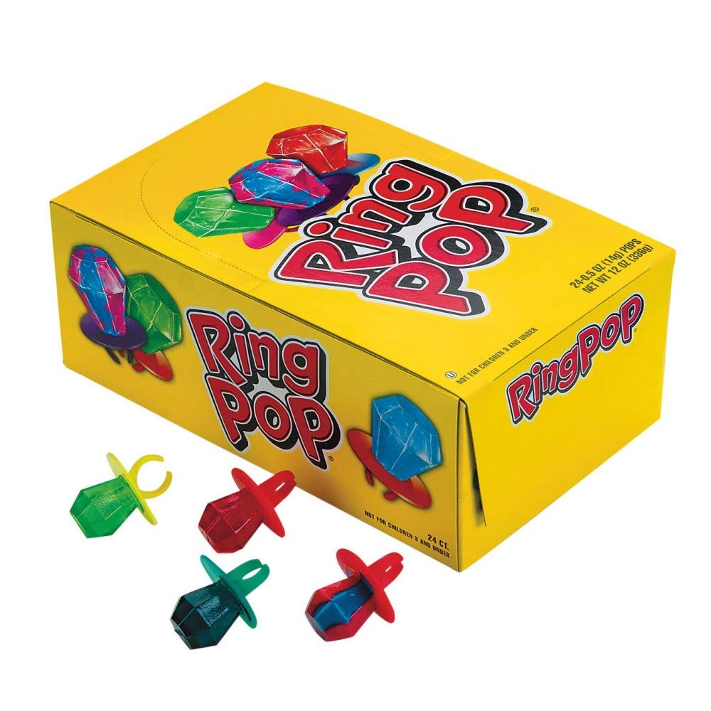 Ring Pop Variado, 24 Pack / 336g
