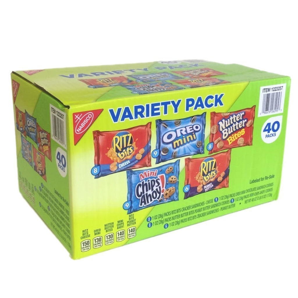 Galletas Nabisco Paquete Variado, 40 Pack