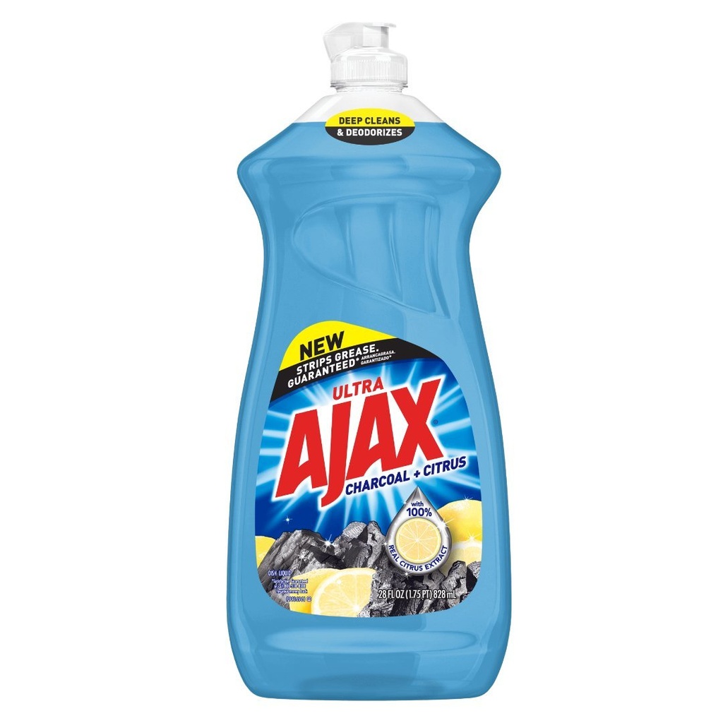Lavaplatos Liquido Ajax Ultra Carbón - Citrus / 828mL