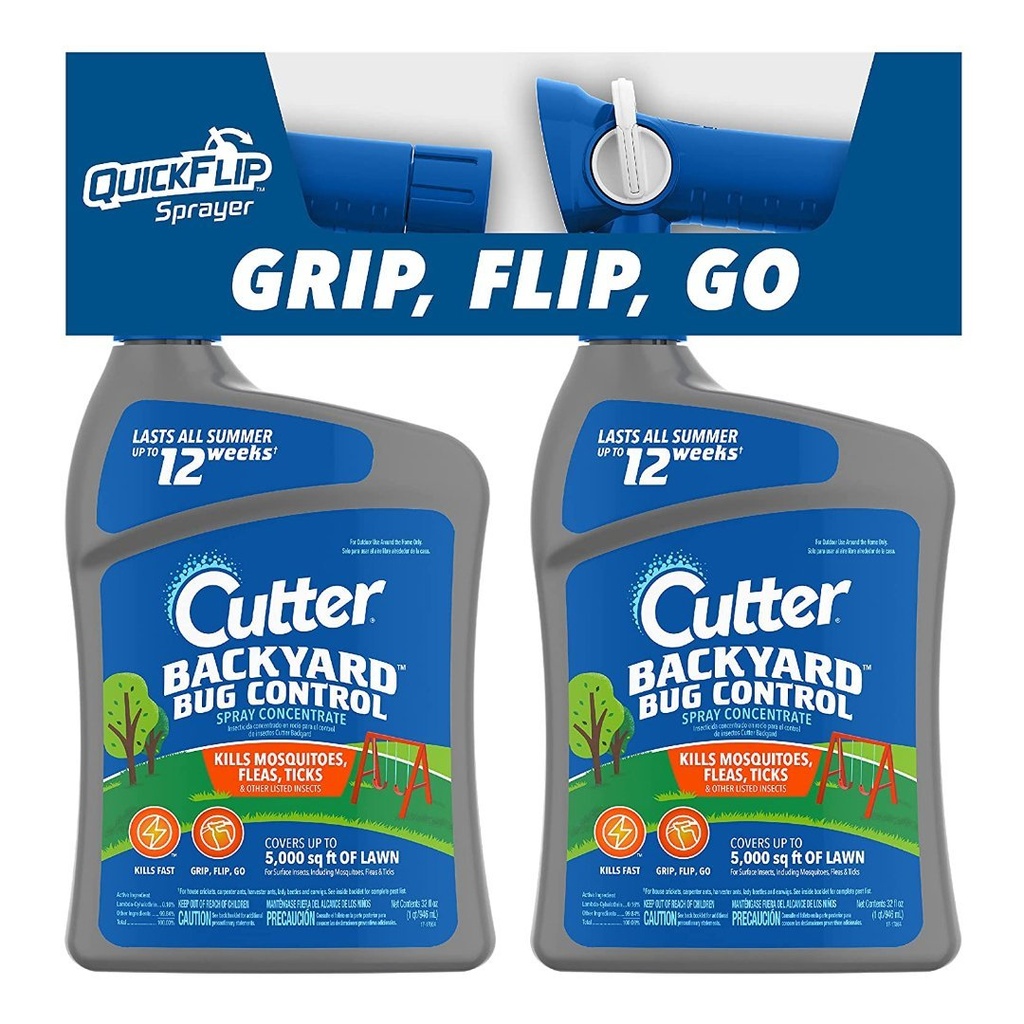 Rociador Control De Plagas Para Jardín, Quickflip Splayer / 2 Pack / 946 mL