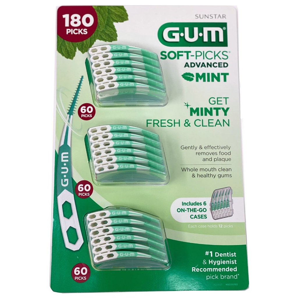 Palillos De Dientes Mentolados, Gum / 180 Pack