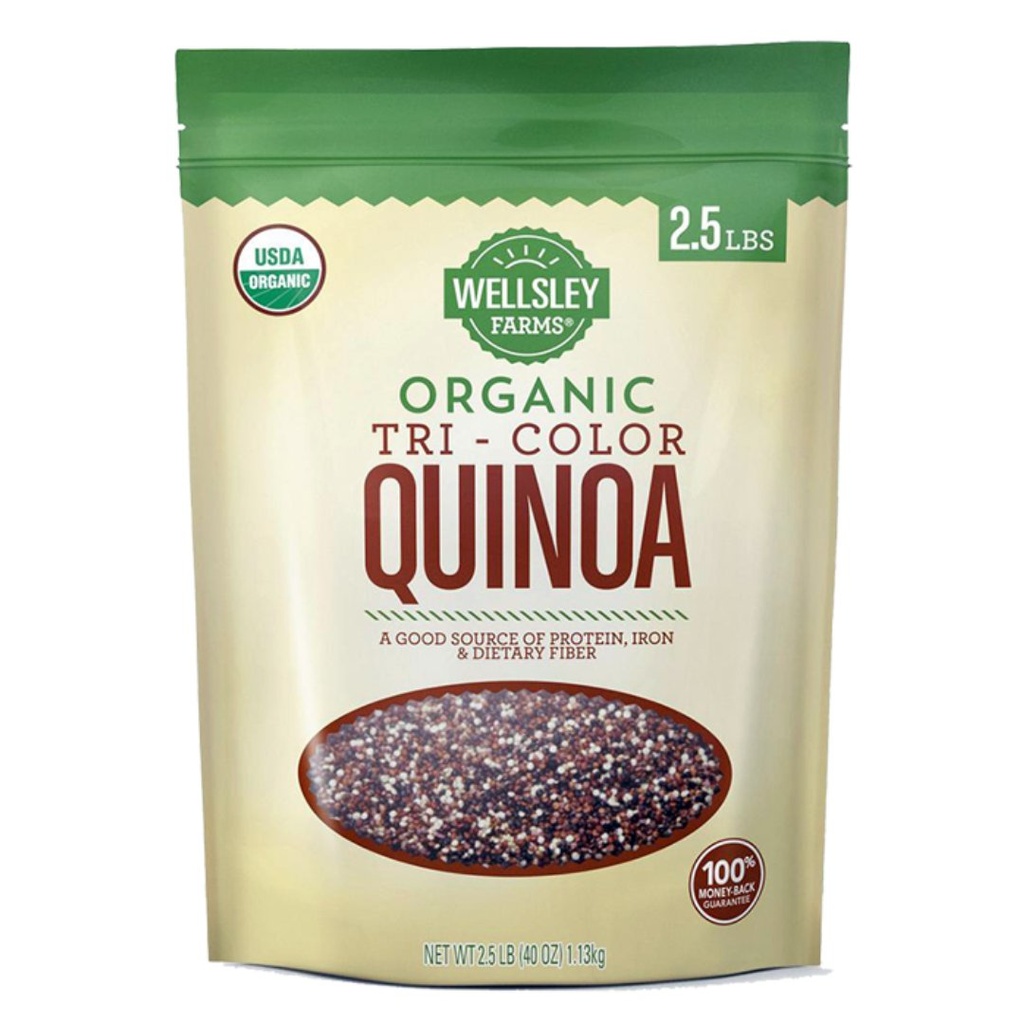 Quinoa Tricolor Orgánica, Wellsley Farms / 1.13 Kg