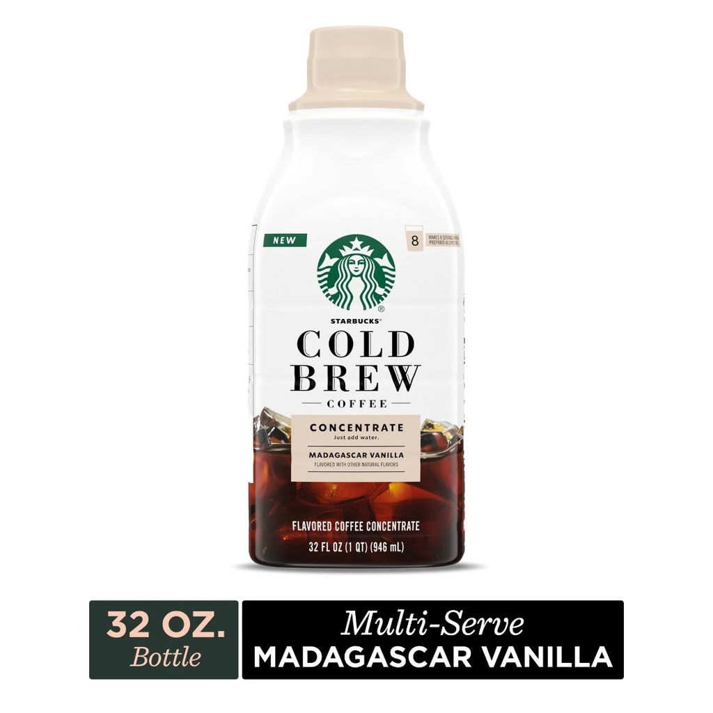 Concentrado De Café Frio Cold Brew, Starbucks Madagascar Vanilla / 946mL
