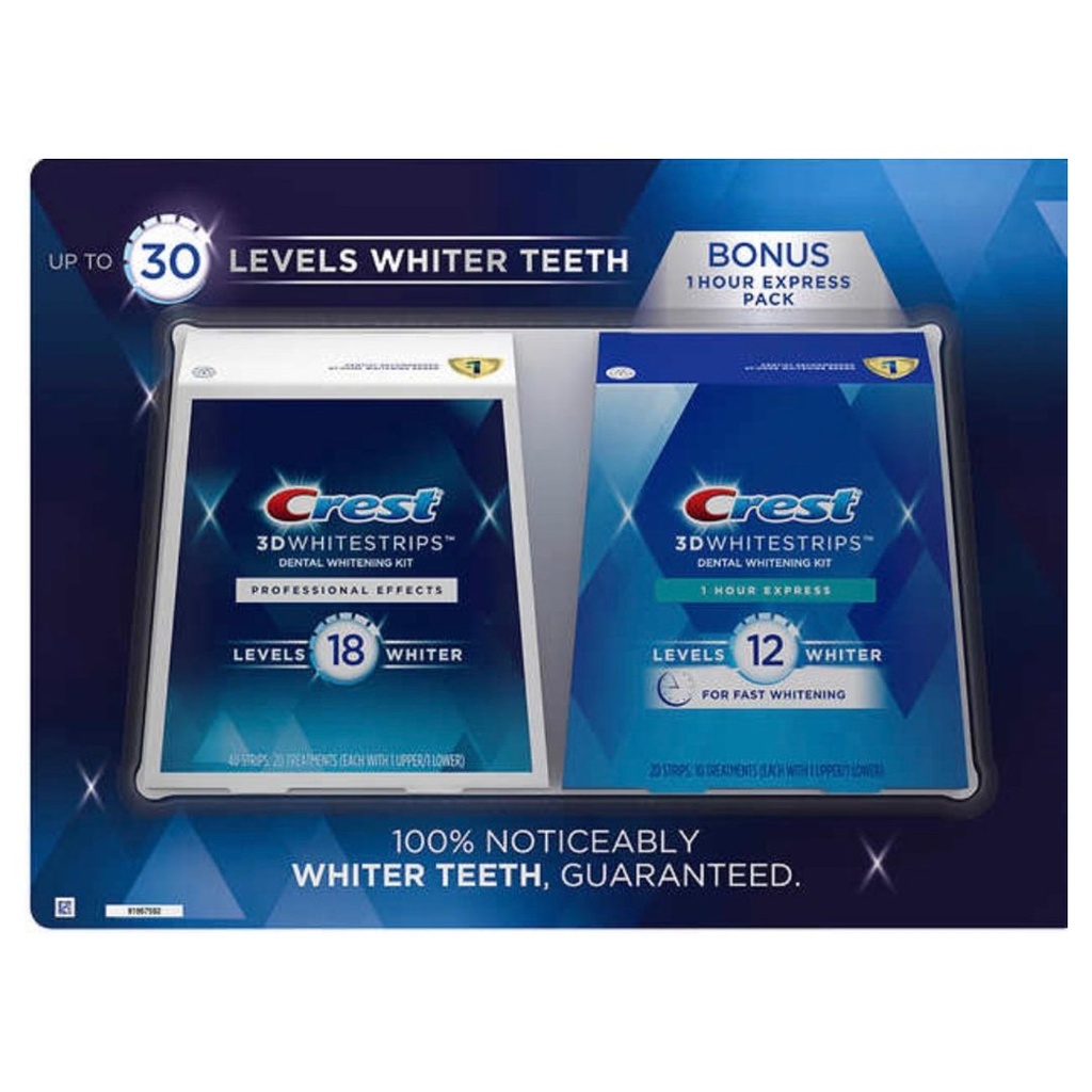 Kit Dental Blanqueador - Crest 3D Whitening / 2 Pack