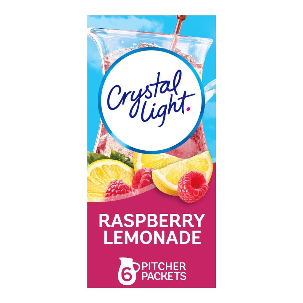 Crystal Light - Limonada Frambuesa / 6 Sobres / 57g