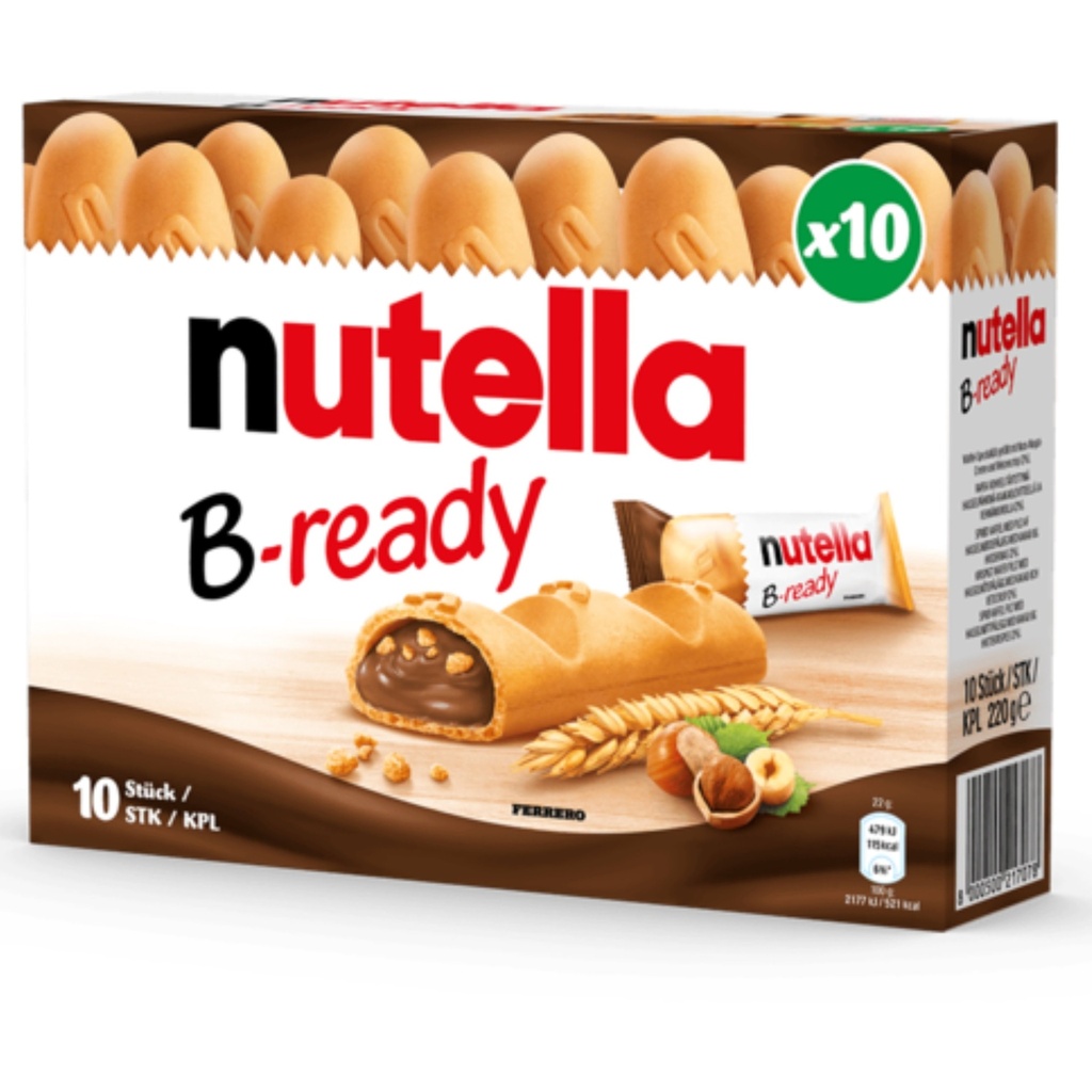 Galletas Nutella Ferrero B-ready / 10 Pack / 22g
