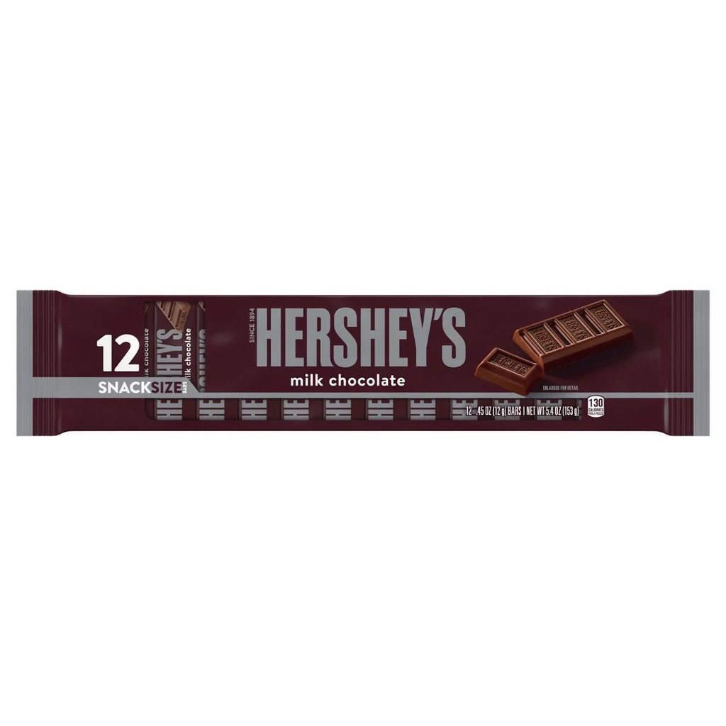Chocolate Hershey´s Snack Size / 12 Pack / 153g
