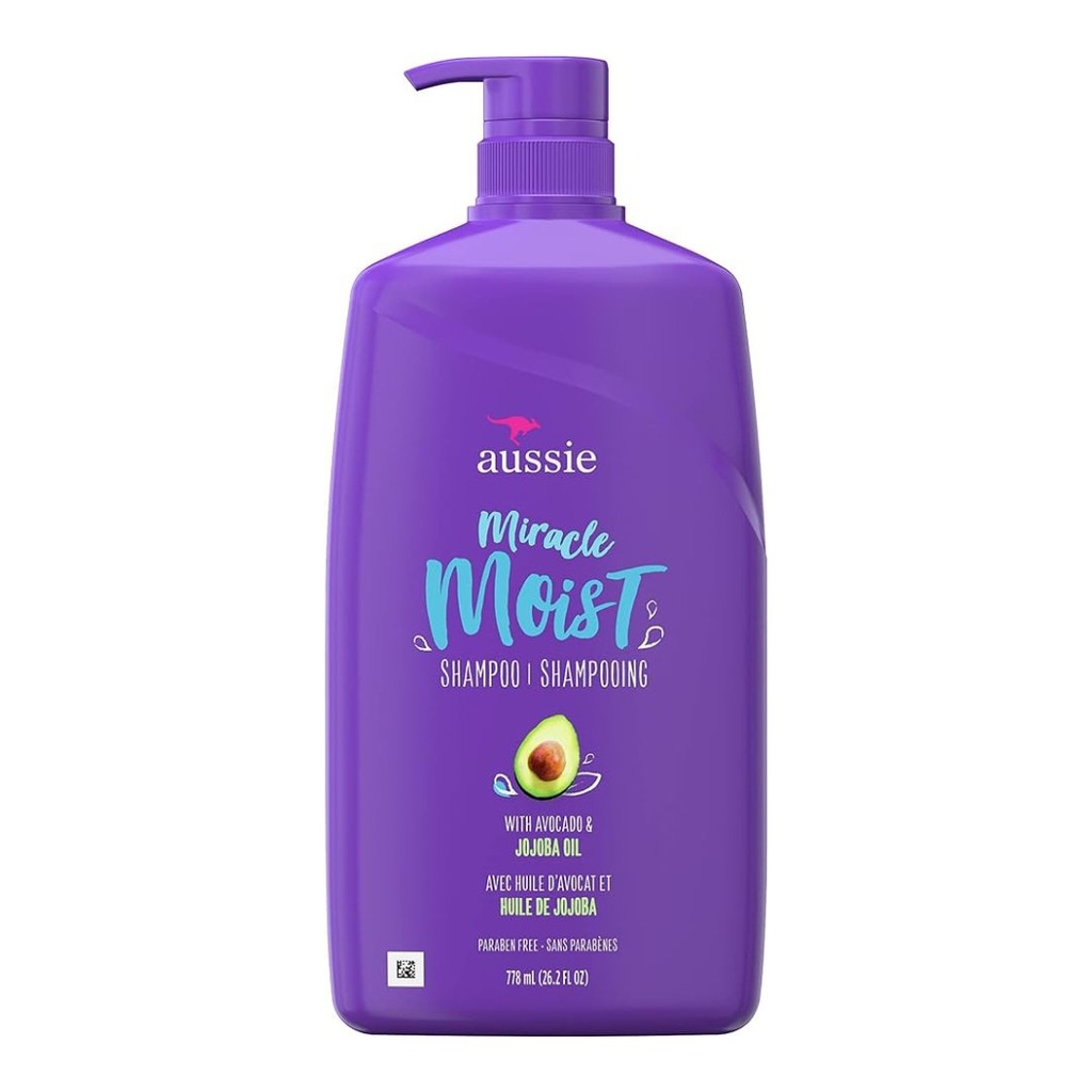 Champu Milagroso Humectante Con Aceite De Aguacate Y Jojoba / 778 Ml / Aussie