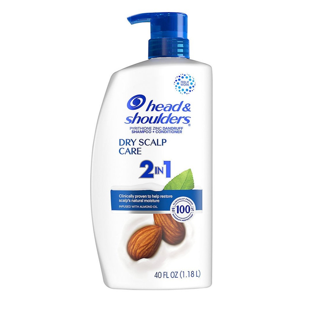 Champú 2en1 Head&amp;Shoulder Para Cuero Cabelludo Seco Con Aceite De Almendras / 1.18 L