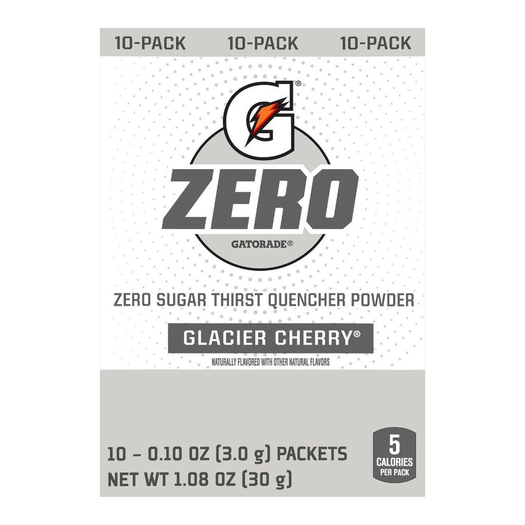 Sobres De Gatorade Zero - Glacier Cherry / 3.0g / 10 Pack