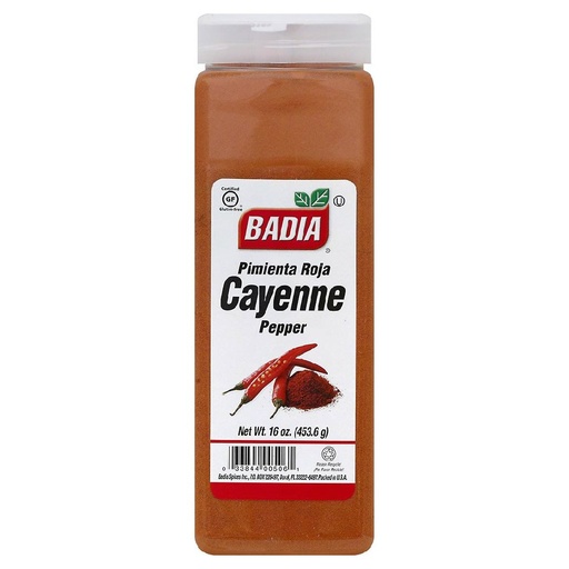 [033844005061] Condimento Badia Pimienta Roja en Polvo, 453g