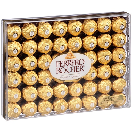 [009800120499] Bombones de Chocolate Ferrero Rocher, 48 Pack