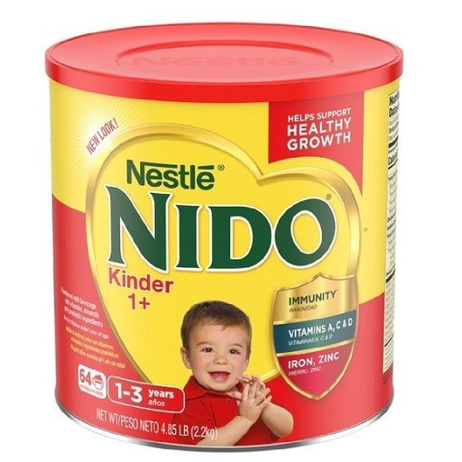 [028000216283] Leche En Polvo Nido Kinder 1+/ 2.2 kg