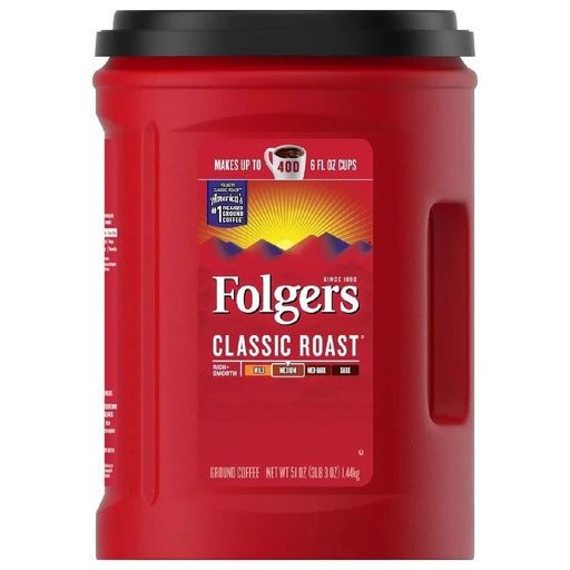 [025500304212] Café Molido Folgers Classic Roast, 1.23 Kg