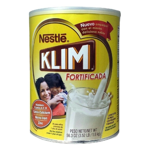 [028000716066] Leche en Polvo Completa Klim Fortificada, 1.6kg