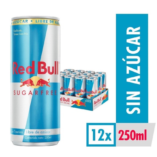 Red Bull Sin Azúcar 12 Pack / 250ML.