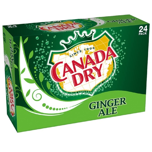 [078000152135] Refresco Ginger Ale Canada Dry 24 Pack / 355 ML