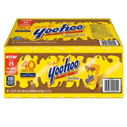 [072350000542] Bebida De Chocolate Yoohoo 40 Pack / 192 ML.