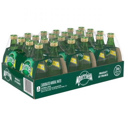 [074780004107] Agua Gasificada Perrier Original 24 Pack / 330ml