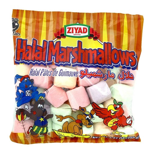 [074265021841] Marshmallows Halal Colores Zeyad, 250g