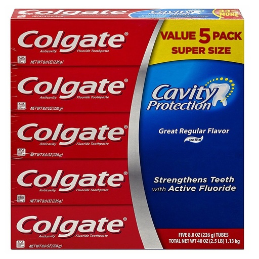 [035000510983] Pasta Dental Colgate Cavity Protección 5 Pack / 226g