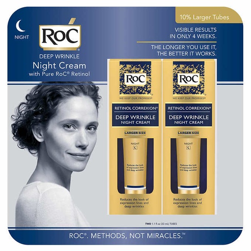Crema Nocturna Anti Arrugas Roc Retinol 2 Pack / 33ml