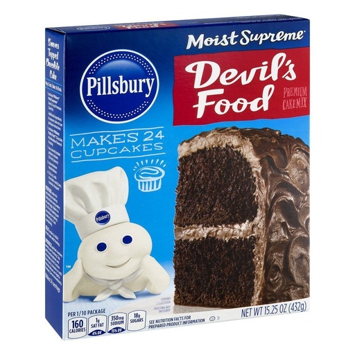 [013300604410] Mezcla Para Torta Pillsbury Devil’s Food Sabor Chocolate, 432g
